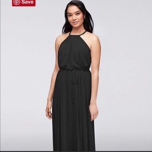 Black David’s Bridal Bridesmaids Dress